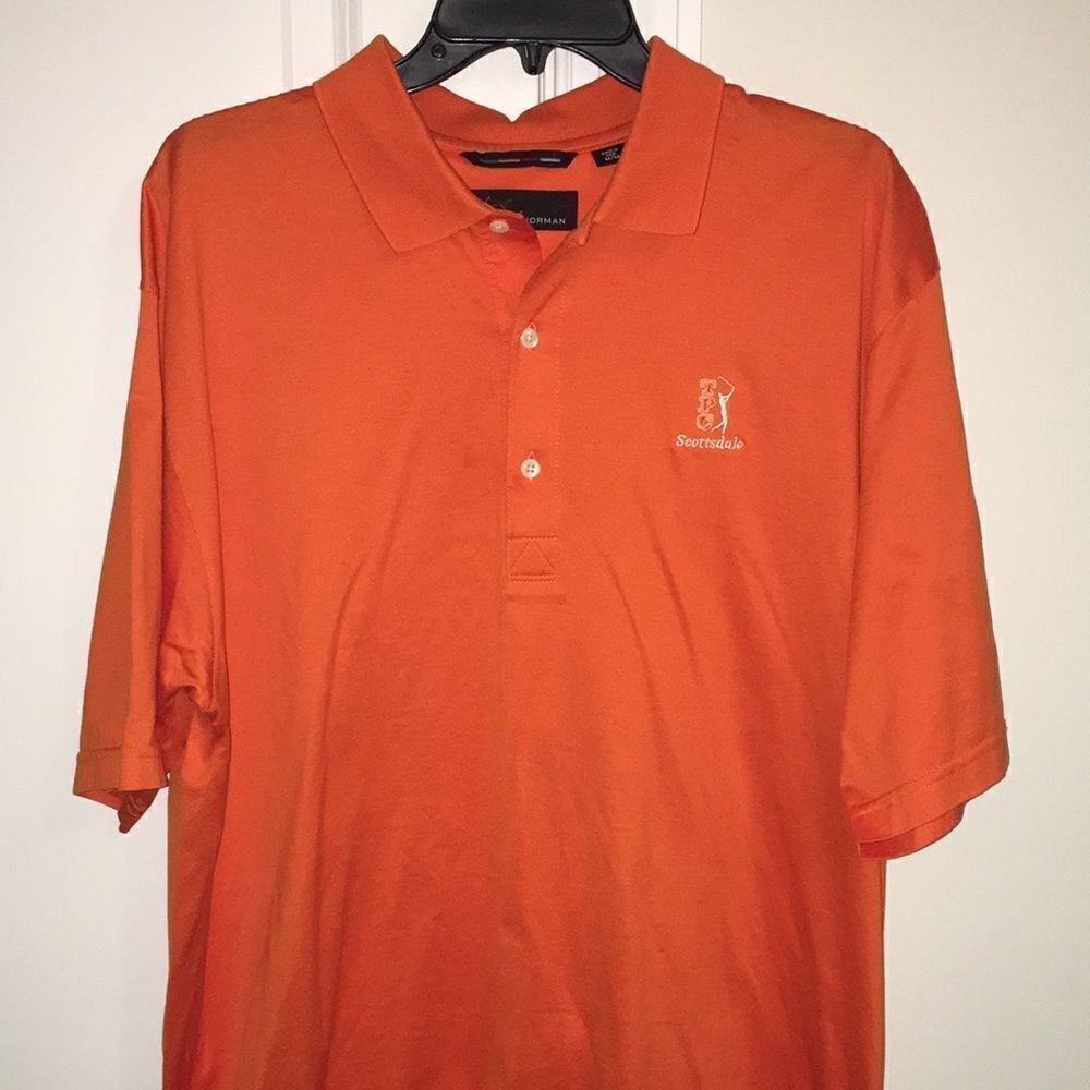 Tennessee volunteers Vols Color TPC Scottsdale Norman Golf Polo M/L Shark Teeth